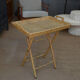 Desserte pliante en Rotin Vintage 1960