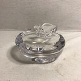 Cendrier cristal vannes France forme pomme vintage
