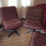 Set of four leather chairs Wilkhahn Germany design 1981