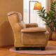 Vintage cognac leather armchair / single seater armchair / armchair
