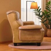 Vintage cognac leather armchair / single seater armchair / armchair