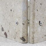 Italian marble and glass coffee table 1970