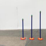 Postmodern German candlesticks by SKS, West Germany, set of 3.