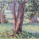 HST painting "Sunny Glade" Impressionism Hélène Foucault (1886-1959)
