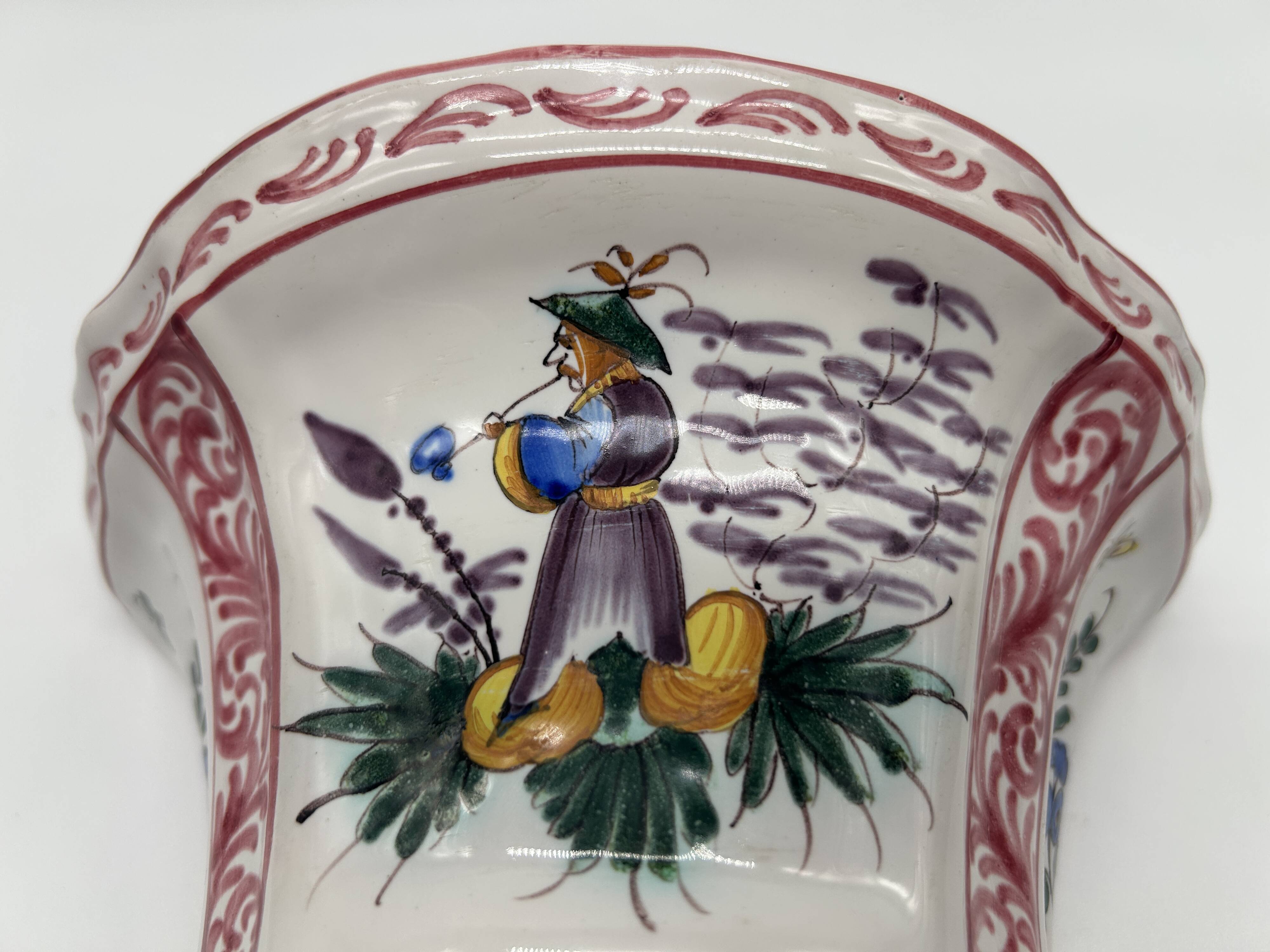 Antique wall-mounted vase - Japonese decor