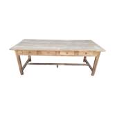 Table de ferme à tiroirs 214 cm