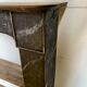 Shelf fireplace mantle.
