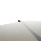 Table basse scandinave en noyer Condoren verre Örebro, années 1960