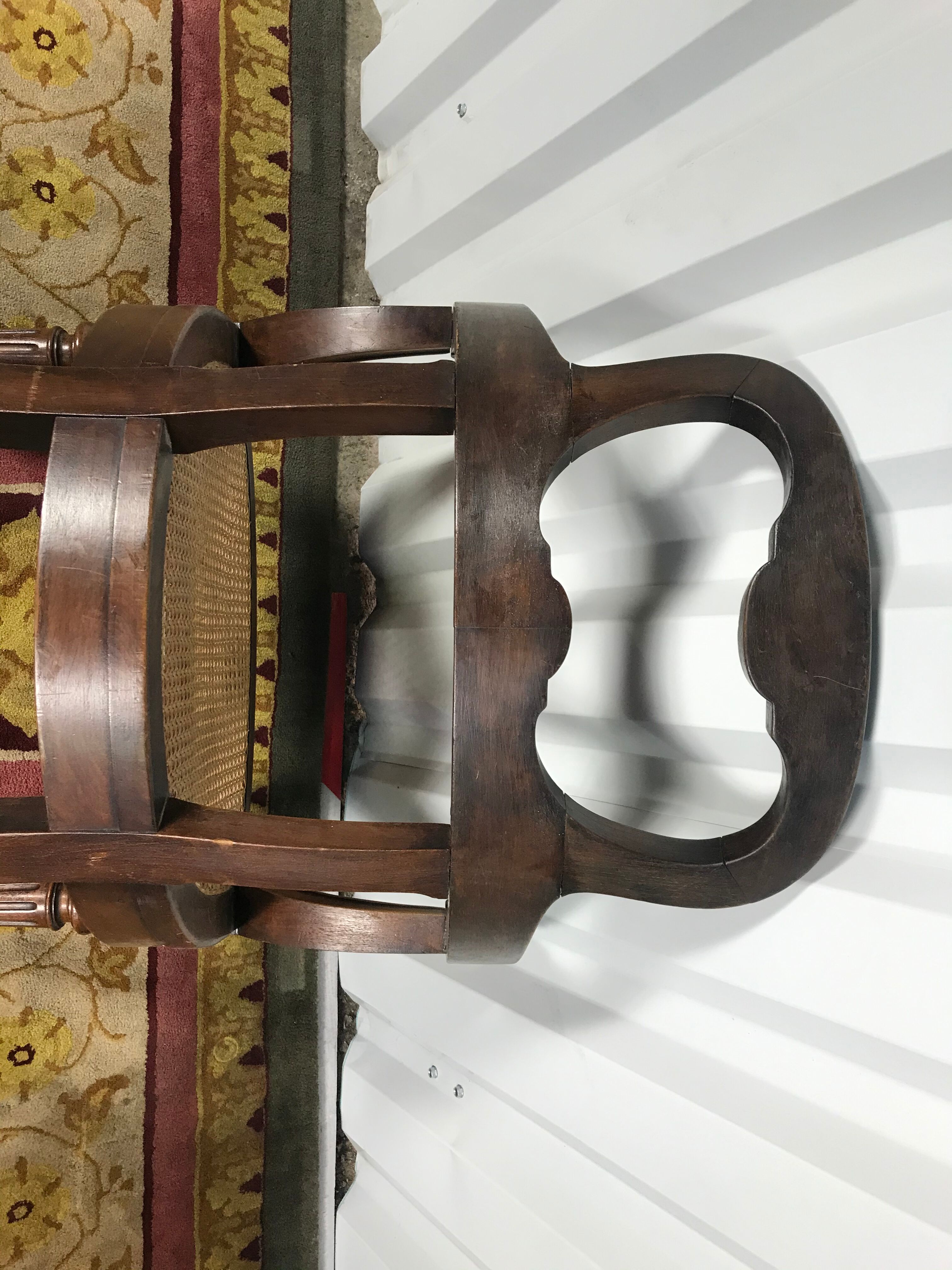 Louis XVI-style office chair caning