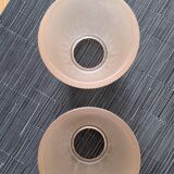 Set of 2 amber effect tulips with leaves (L-0210-4)