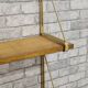 Metal floor and clear oak, solid 114x22x80