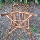 Chaise en rotin vintage des années 60