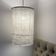 Abat-jour suspension drap ancien en lin