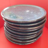 10 deep blue sandstone plates