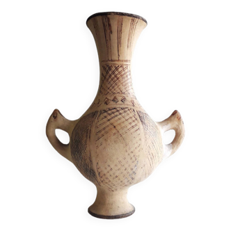 Ancien vase / Jarre Berbère Kabylie - Poterie faite mains