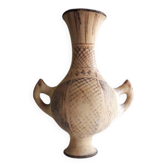 Old Kabylie Berber vase / jar - Handmade pottery