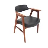 Fauteuil scandinave en teck Erik Kirkegaard Suède 1960