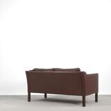 Set of 2 scandinavian leather sofas, 1970ss