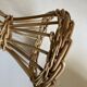 Wicker mannequin hat head