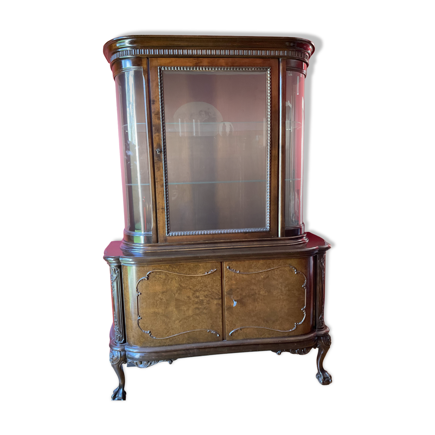 Vitrine argentier chippendale