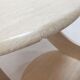 Italian travertine coffee table, 1980s