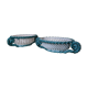 Set of 2 twisted earthenware fruit baskets by Sainte Radegonde, 50s