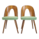 1960s Antonin Suman Set of Two Dining Chairs, Czechoslovakia