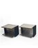 Paire de tables d'appoint vintage en acier inoxydable, années 1970