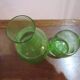 service " verre d'eau " vert Gobelet Carafe de nuit