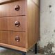 Modernist teak secretary desk, 1950s