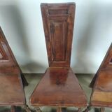 Renaissance moulded walnut chairs