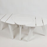 Trois tables basses de jardin par Huguonnet