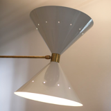 Mid-century italian asymmetrical ceiling lamp