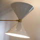Mid-century italian asymmetrical ceiling lamp