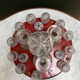 Carousel liqueur service - late 19th century