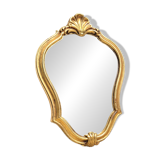 Small golden mirror 22x32cm shell pediment