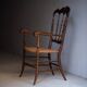 Sedia Chiavarina vintage avec accoudoirs, années 50