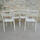 Set of 4 Metal Bistro Chairs Tolix T2