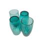 Vintage cocktail glasses by Sarnecki for Krosno Glassworks, Poland, 1970s, set of 4