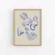 Impression giclée d'illustration naïve, 50x70cm