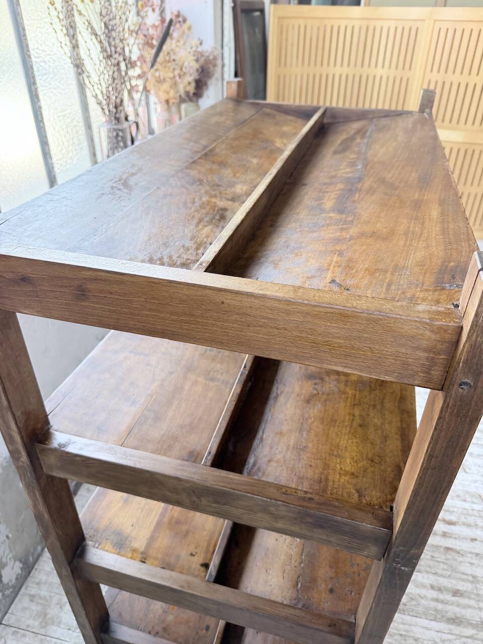 Old bakery shelf from the 1950s.