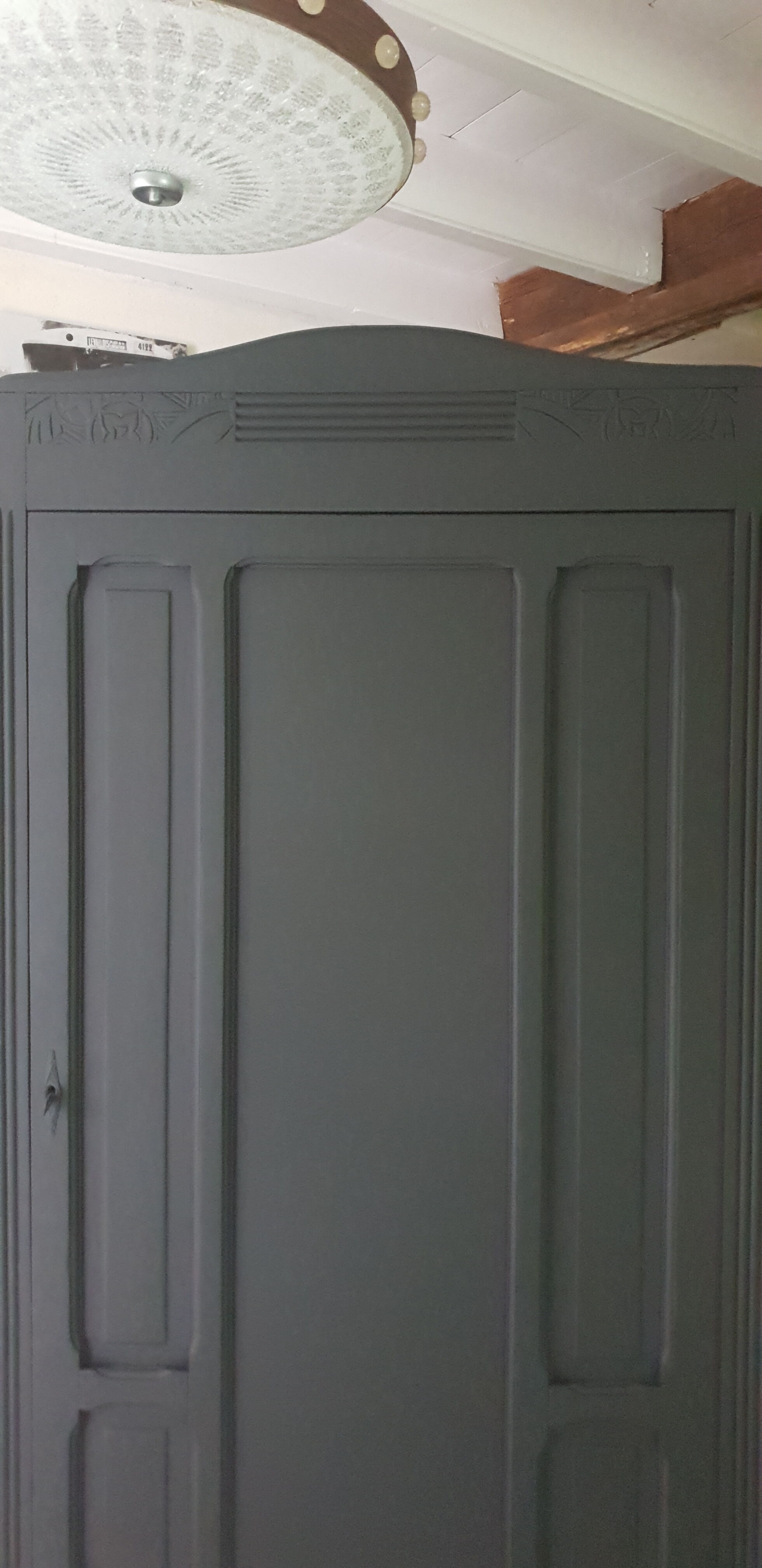 Black art deco Parisian wardrobe