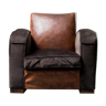 Club armchair leather velvet 40