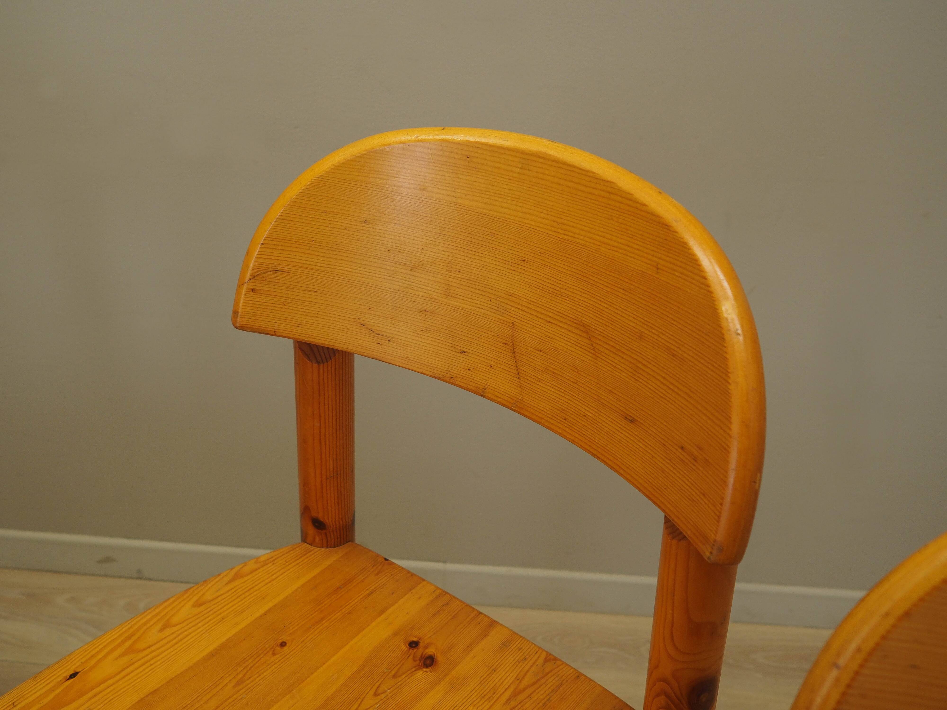 Set of four chairs, Scandinavian design, 1960s, designer: Rainer Daumiller,