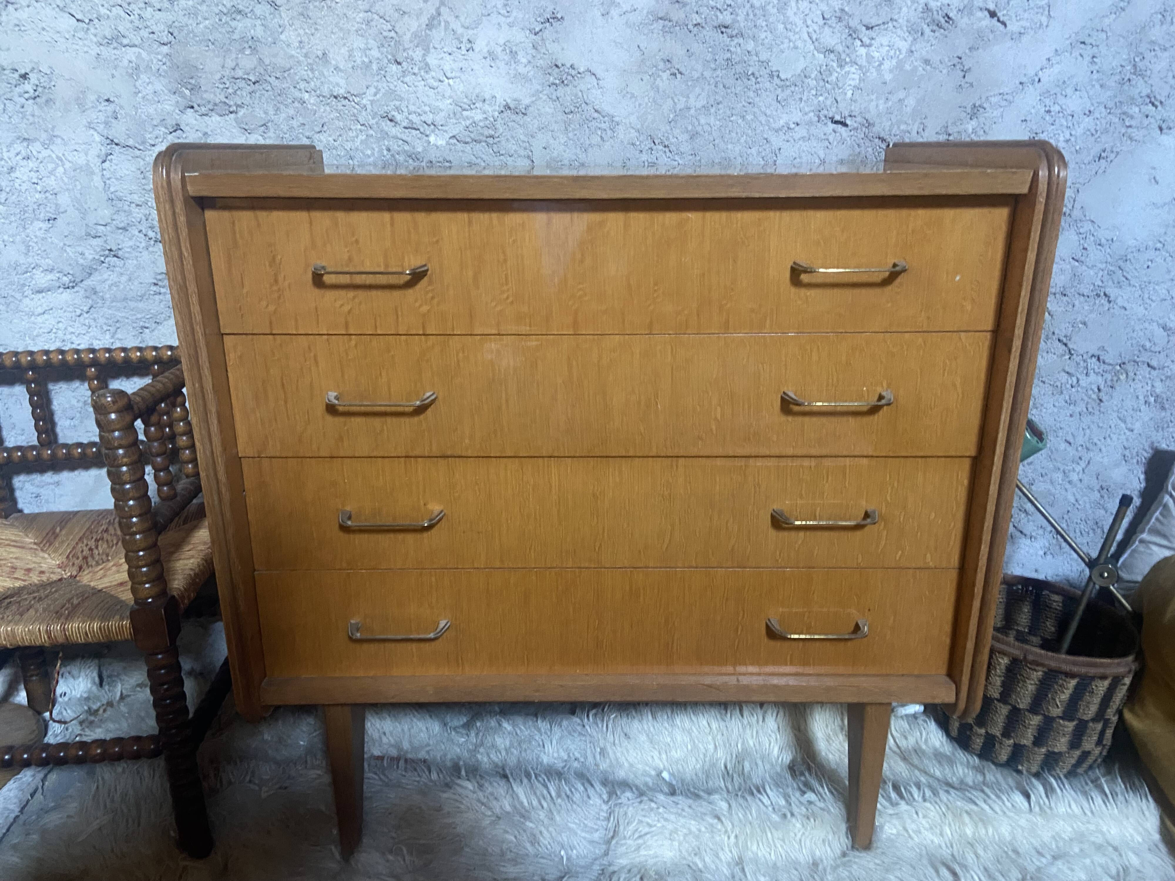 1950s oak chest of drawers