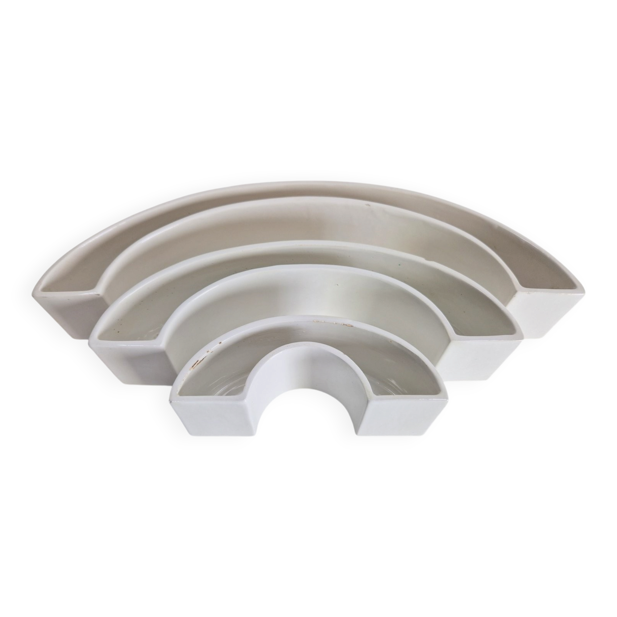 Tremiti Tondo Bowls in Ceramic by Angelo Mangiarotti for Danese Milano, 1964, Set of 3