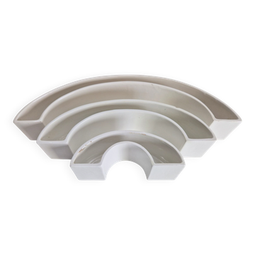 Bol Tondo Tremiti en céramique par Angelo Mangiarotti pour Danese Milano, 1964, ensemble de 3.
