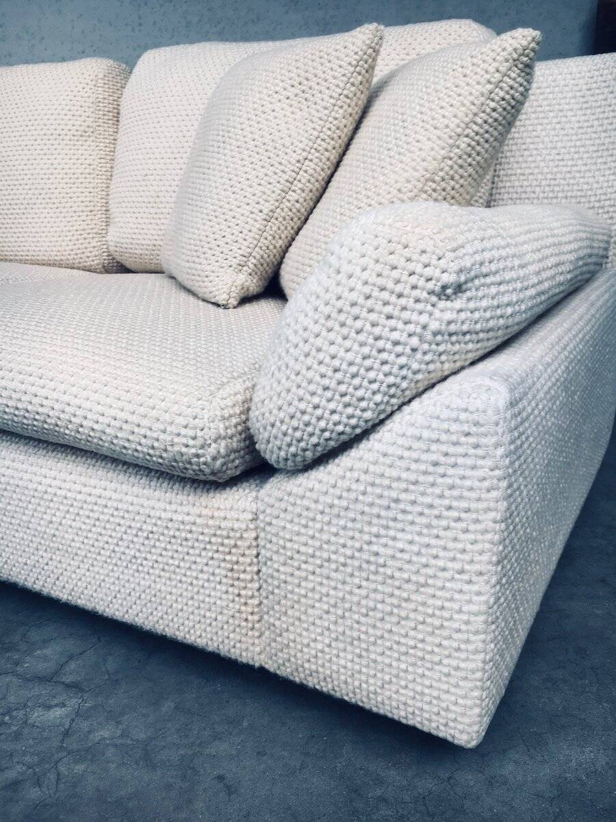 Mid-Century Modern Design Boucle Wool 3-Seater Sofa, 1960s