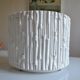 Ceramic cache pot in bamboo style, Italy 1980, Hollywood Regency.