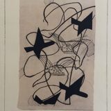 Original exhibition poster Georges Braque, René Char, fondation Maeght, 1971